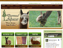 Tablet Screenshot of deerwoodalpacas.com